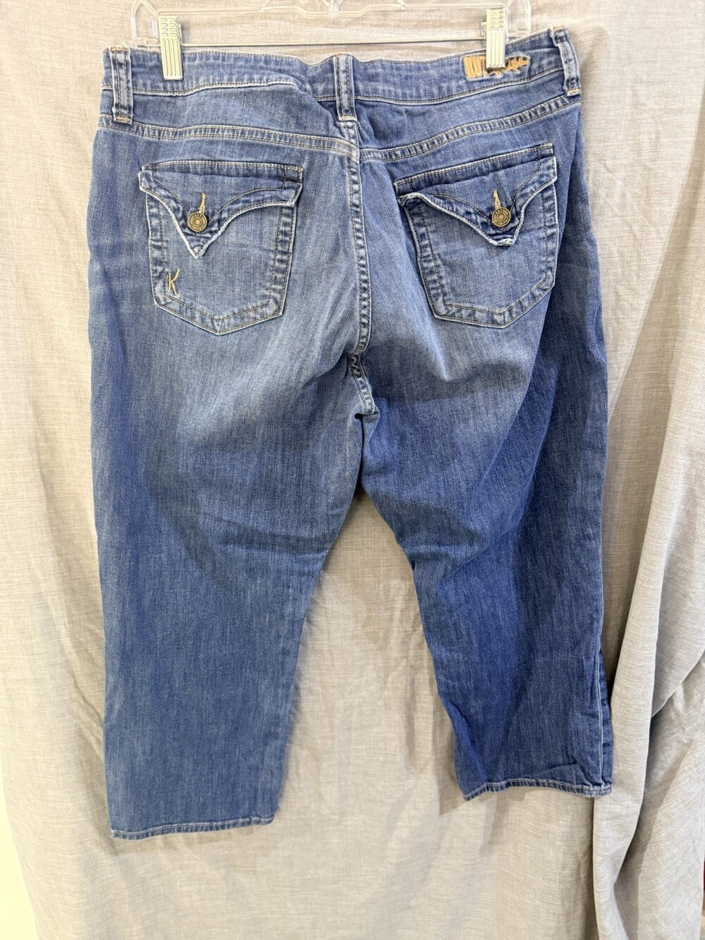 Kuth From the Kloth Women's Medium Wash Crop Jeans Size 14